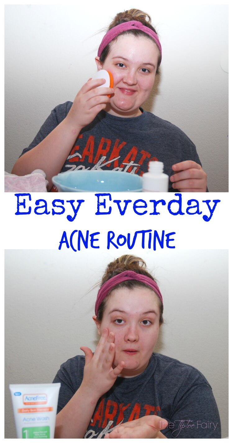 Easy Everyday Teen Acne Routine With Diy No Sew Headband The Tiptoe Fairy