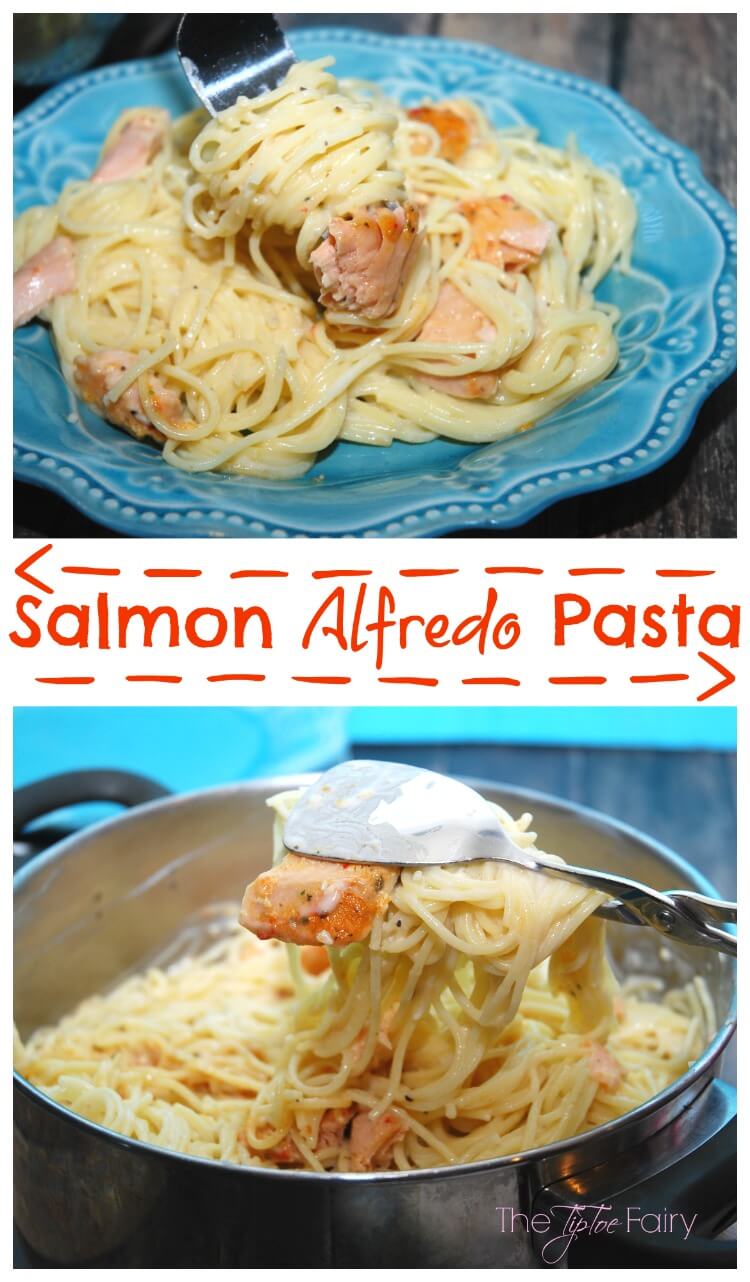 #GoGortons w Salmon Alfredo Pasta w/new @gortonsseafood Gourmet Fillets #ad #food #foodie