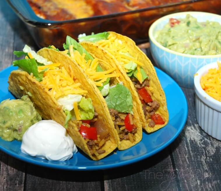#MakeMoreofMealtime w our new easy fave - Mexican Rice & Beef Tacos #ad #food 