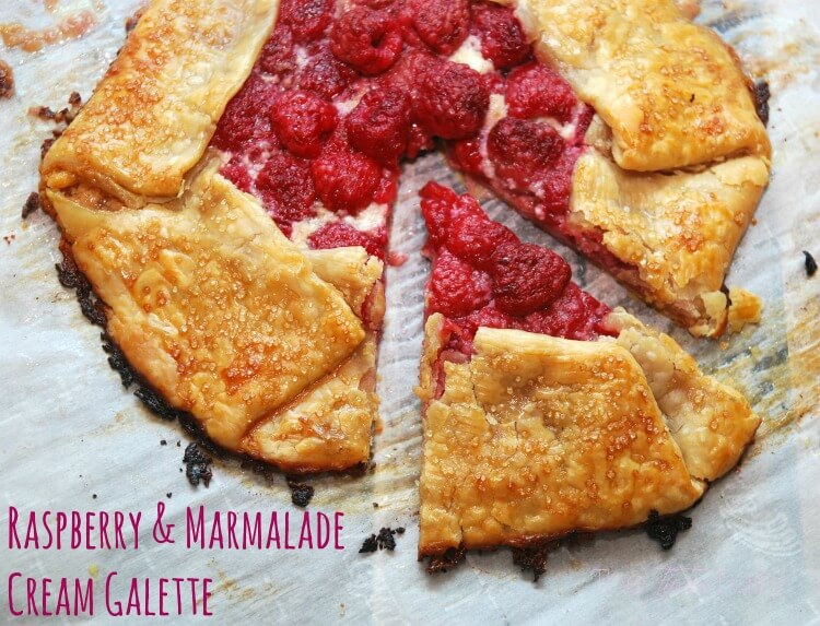 Raspberry & Marmalade Cream Galette with MARY's secret ingredients