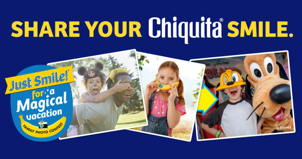 Win a trip to #Disney w/the #JustSmileContest & @Chiquita #ad #AwakenSummer