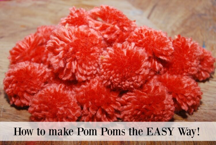 How to make Pom Poms the EASY WAY! Come see how! #diy #craft 