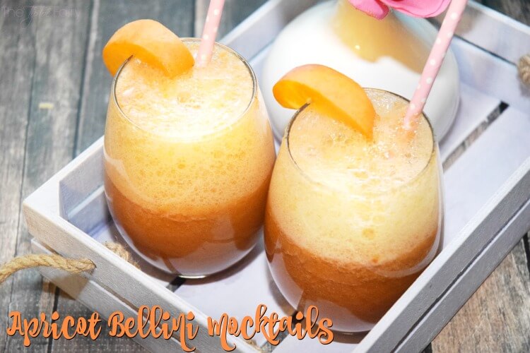 Try some #SweetExcitement w/an easy Apricot Bellini Mocktail w/ @ZingStevia #yum! #ad #drink 