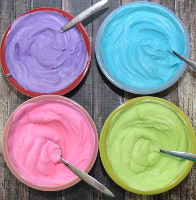 No Churn Unicorn Ice Cream for #IceCreamWeek! It's rainbow! #kids #icecream #food
