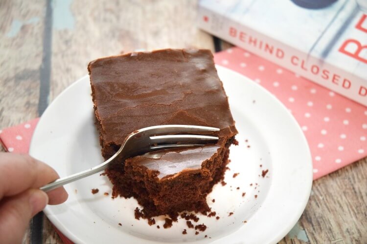 What did I think of new book #BehindClosedDoors? Plus, recipe for Old Fashioned Fudge Cake! #ad