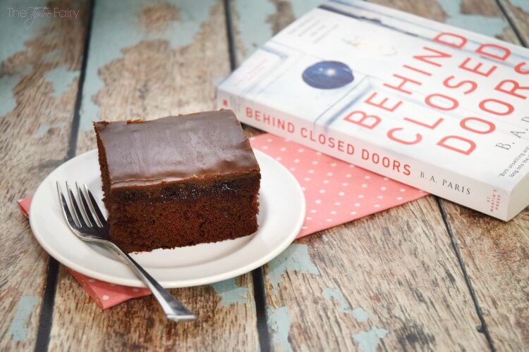 What did I think of new book #BehindClosedDoors? Plus, recipe for Old Fashioned Fudge Cake! #ad