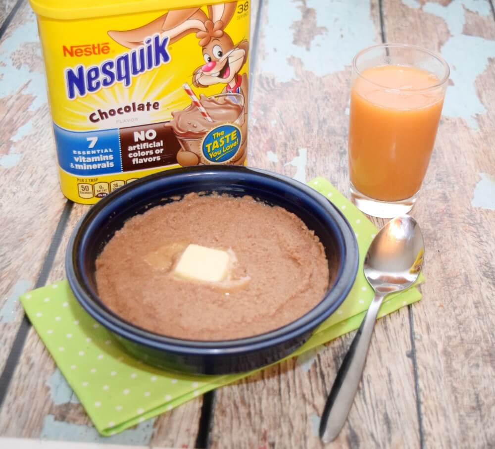 Make Creamy Delicious Chocolate Farina for #breakfast w/ Nesquik #StirImagination #ad #food #foodie