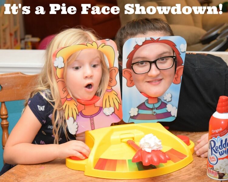 PIE FACE SHOWDOWN CHALLENGE NEW Whipped Cream In The Face Family