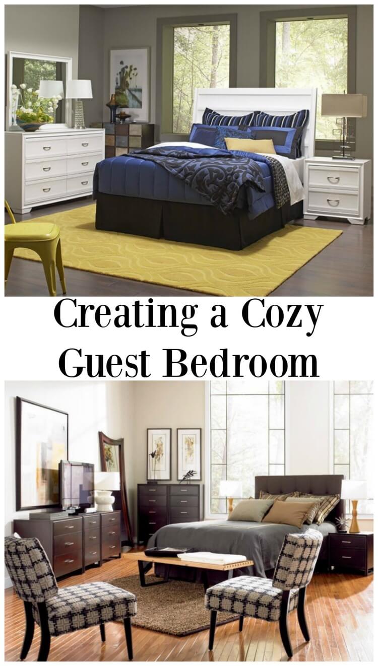 Tips to Creating a Cozy Guest Bedroom w #CORTatHome #ad @CortFurniture