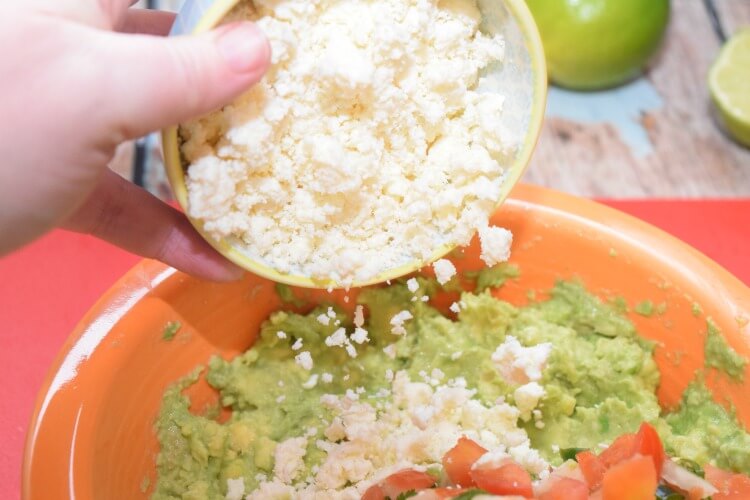 How to make Queso Fresco Guacamole