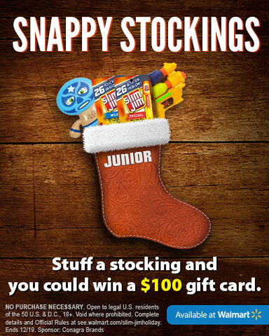 Create a guy-approved stocking & you could $100 gc to Walmart! #SnappyStockingsWM #ad http://bit.ly/2fMVkt5