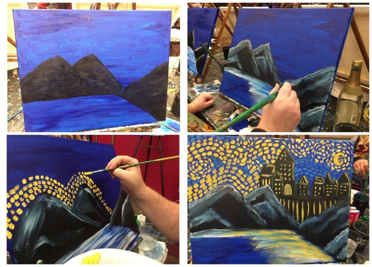 Check out how to have a great #paintandsip date night @PinotsPalette #ad #pintopalette #disconnecttoreconnect