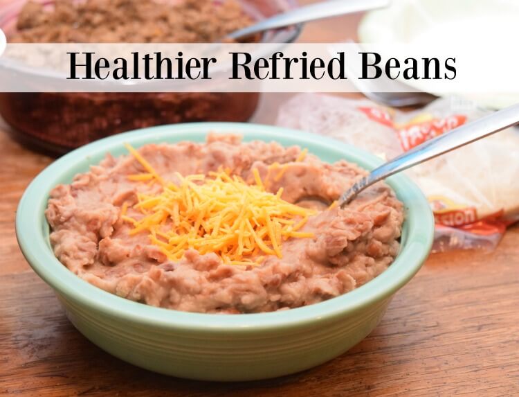Healthier Refried Beans in less than 15 min w/canned pintos! #food #yum #texmex