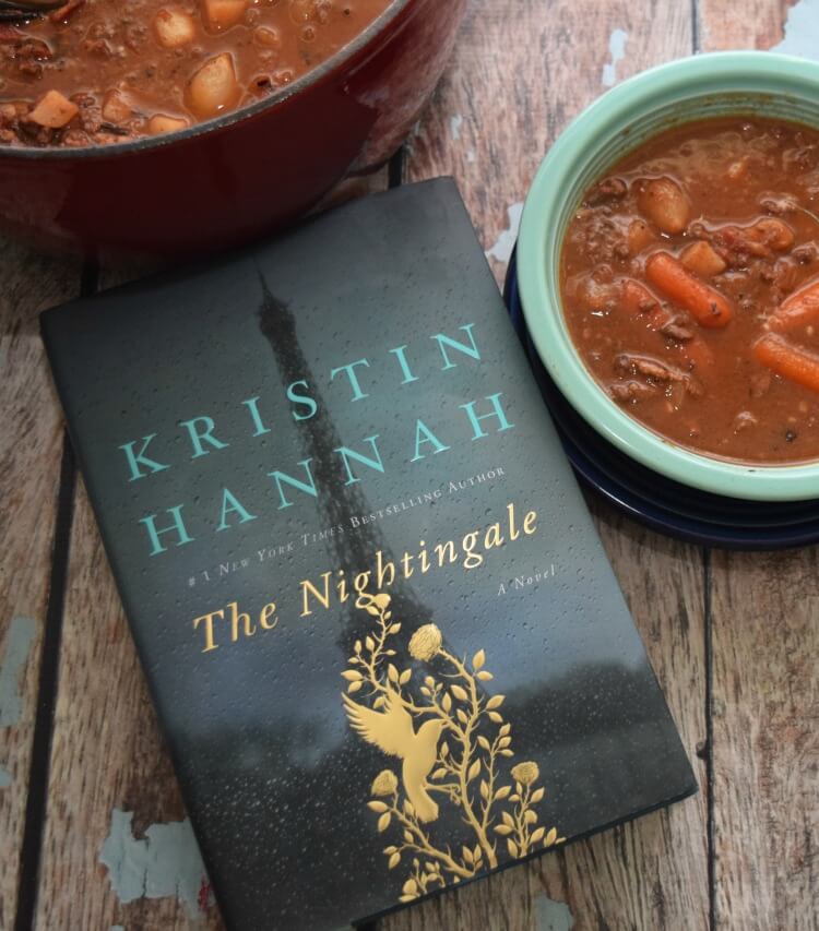 Country French Beef Stew to go along w/my review of #TheNightingale from @StMartinsPress #ad @SheSpeaksUp