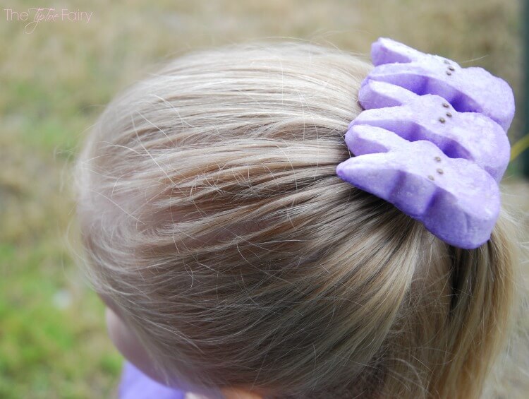 #DIY Marshmallow Peep Hair Clip for #Easter 