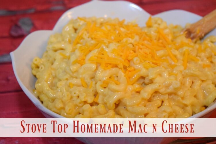 Easy Homemade Stove Top Macaroni And Cheese The TipToe Fairy   Stove Top Mac N Cheese Label 