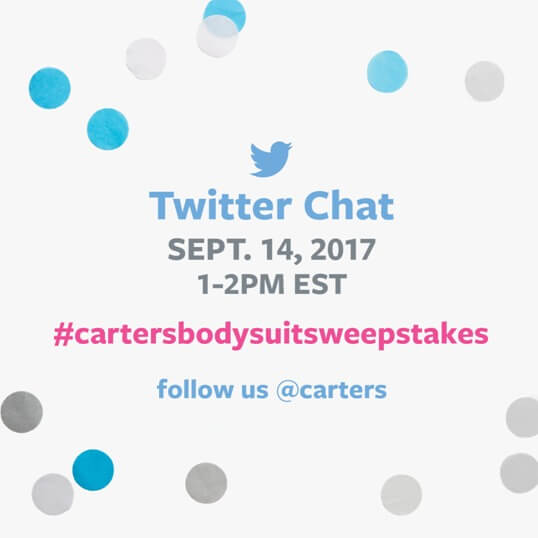 Do you & your baby #lovecarters? Come chat & #win for The Original Bodysuit Day w @Carters! #ad 