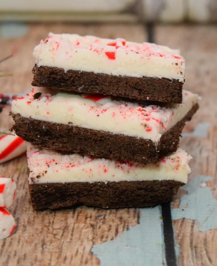 Peppermint Bark Petit Fours - A Beautiful Mess