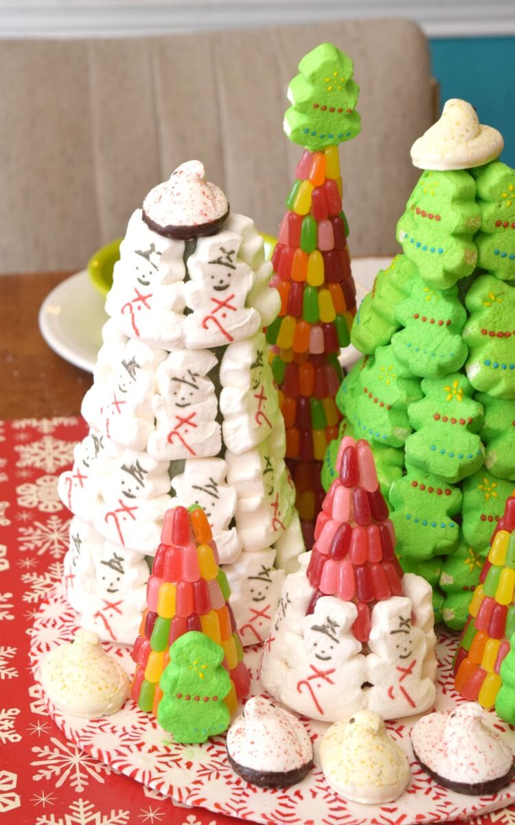 How to Make a Marshmallow PEEPS Christmas Centerpiece The TipToe Fairy