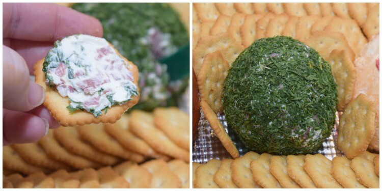 Just 3 ingredients for this easy Cheese Ball for Game Time Snacks w/ @ritzcrackers! #ad #TogetherforGameTime @cocacolaunitedstates @Walmart @SheSpeaksUp 