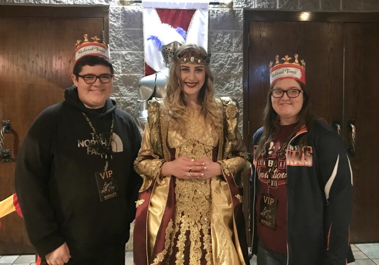 A Queen at Medieval Times Dallas!