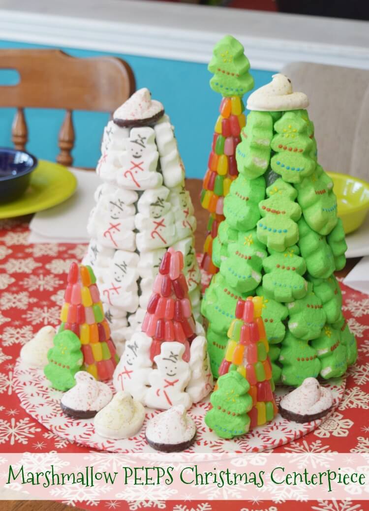 How to Make a Marshmallow PEEPS Christmas Centerpiece The TipToe Fairy