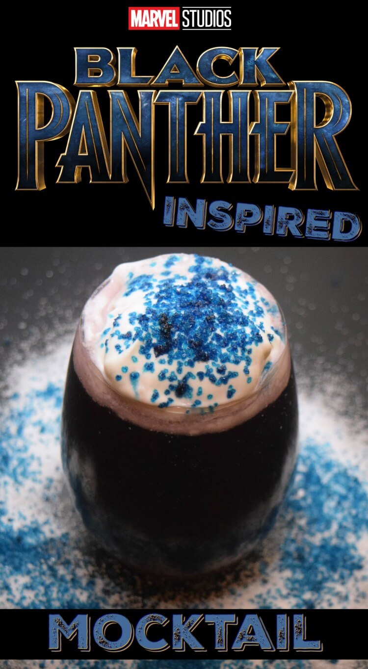 Marvel Black Panther Inspired Mocktail | The TipToe Fairy