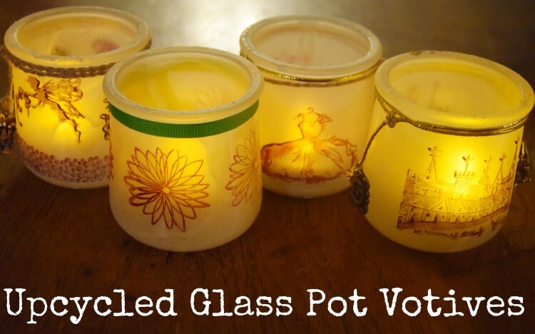 Glass Yoplait Oui Yogurt Jars Pots