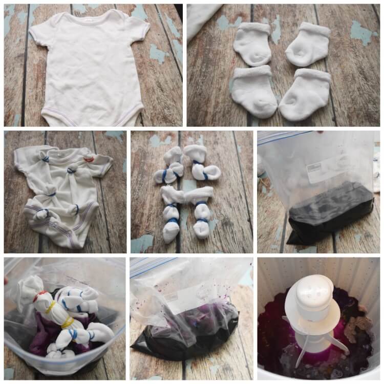 Newborn Rocker Tie-Dye Onesie