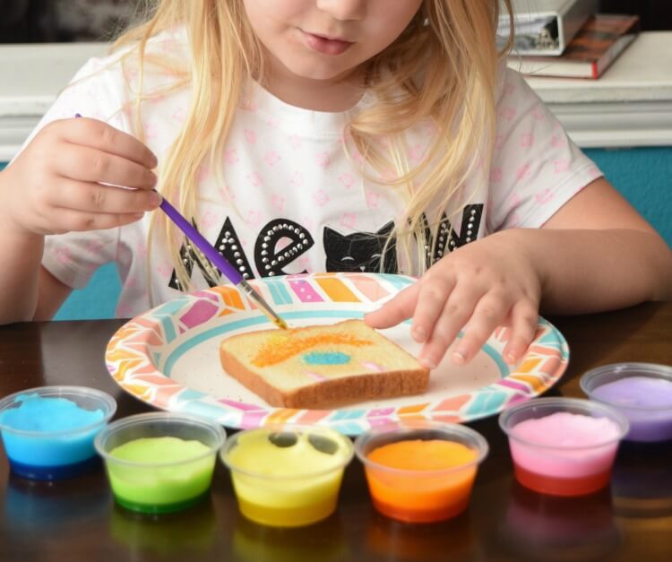 MARSHMALLOW STAMPING WITH TASTE SAFE EDIBLE PAINT - hello, Wonderful