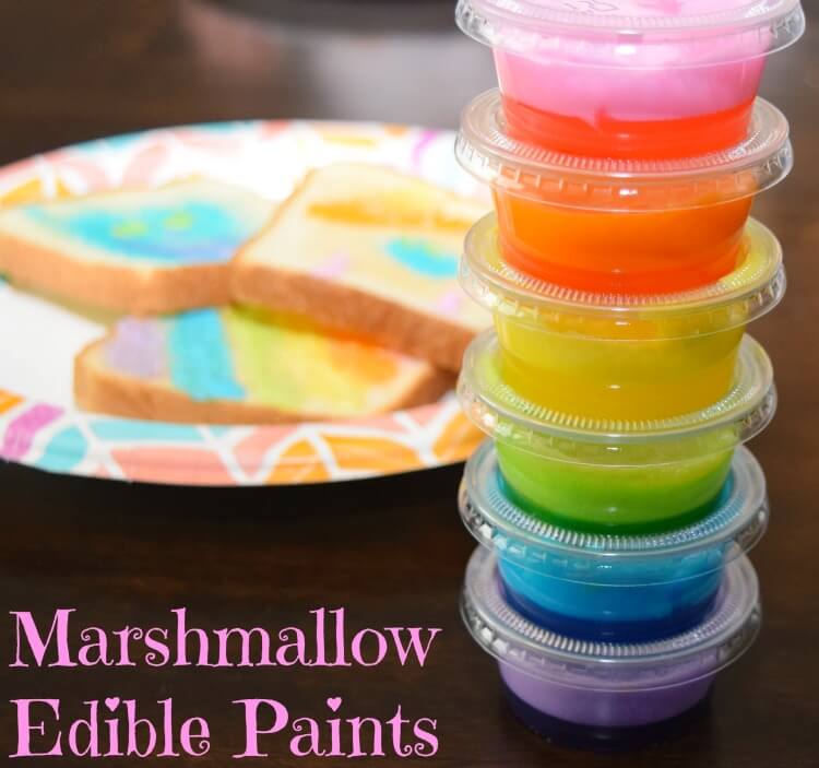 MARSHMALLOW STAMPING WITH TASTE SAFE EDIBLE PAINT - hello, Wonderful