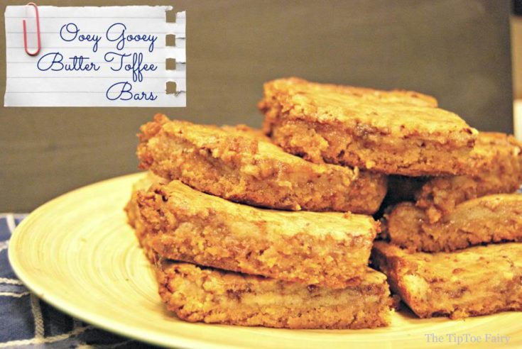 Ooey Gooey Butter Toffee Bars