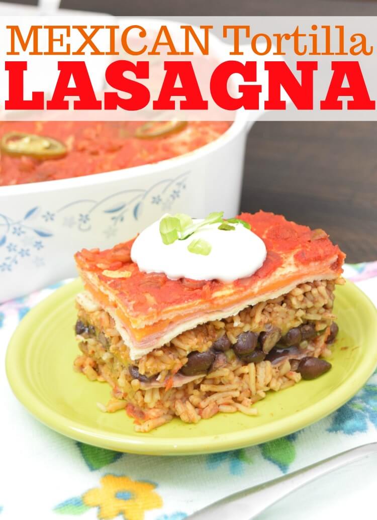 Mexican Tortilla Lasagna - so easy to make