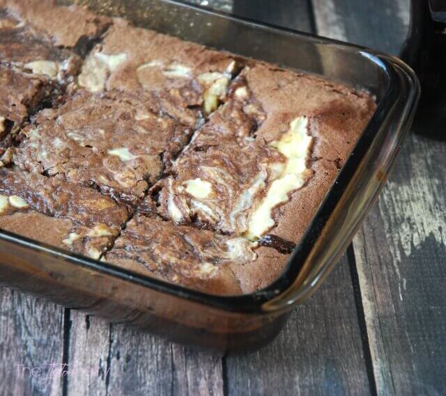 Coca-Cola Brownies with Vanilla Bean Cheesecake