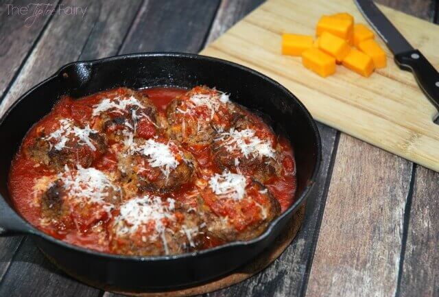 Cheeseburger Skillet Meatballs