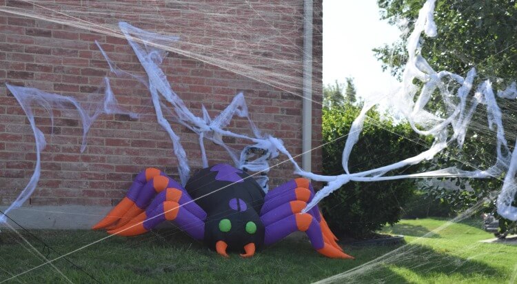 8 Foot Long Halloween Inflatable Spider Decoration