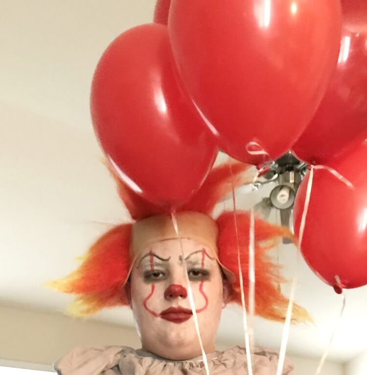 Easy Pennywise Costume Makeup