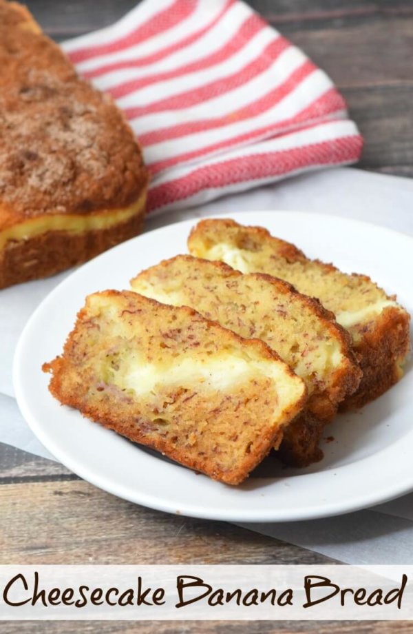 Cheesecake Banana Bread | The TipToe Fairy
