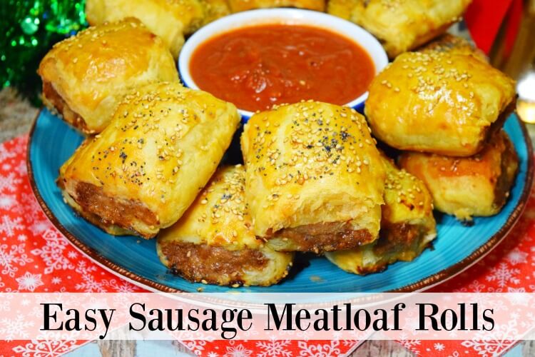 Easy Sausage Meatloaf Rolls with puff pastry