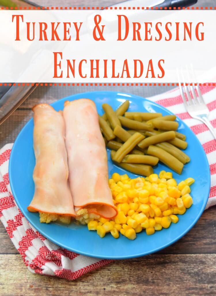 Turkey and Dressing Enchiladas