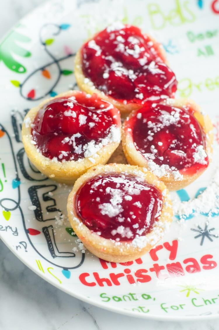 Make Cherry Christmas Cookie Cups for Santa to eat