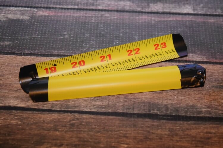 Metal tape measure pieces