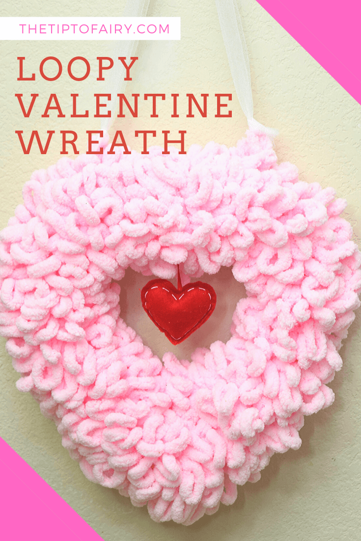 Valentine's Day Ribbon Loop Wreath with Video Tutorial - My Pinterventures