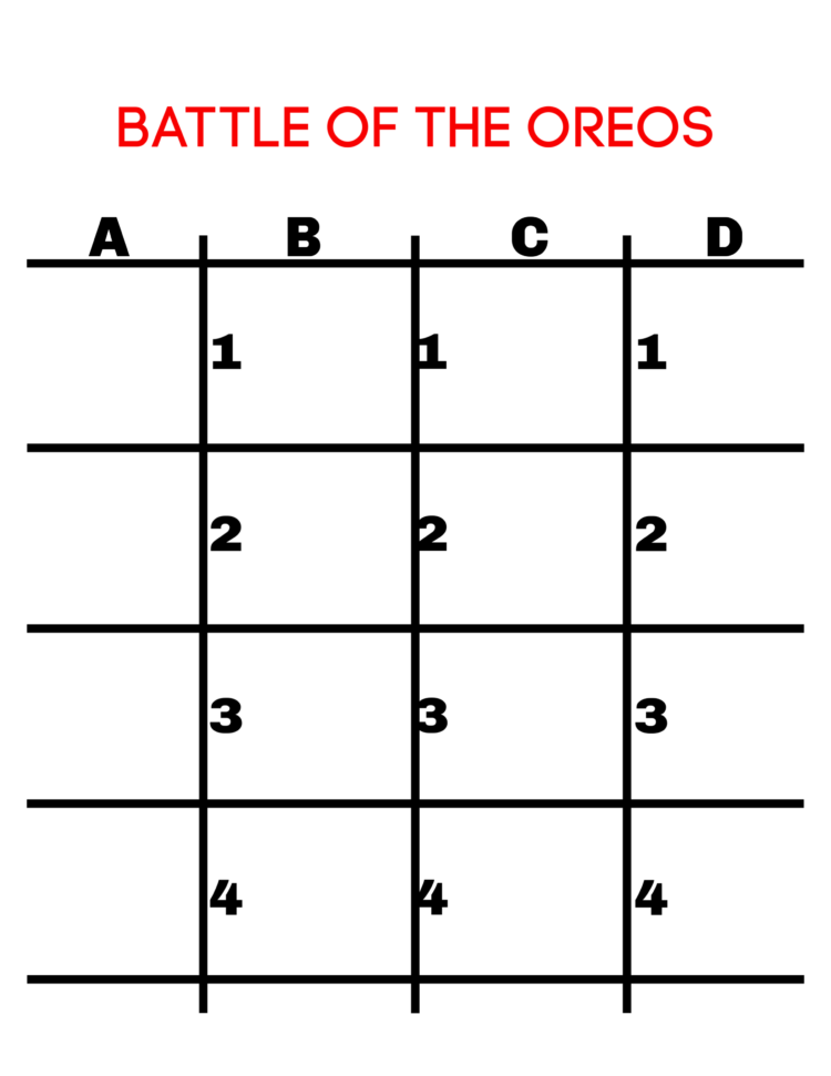 Battle of the OREOs FREE Printable