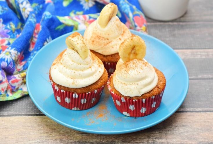 Banana Cheesecake Cupcakes