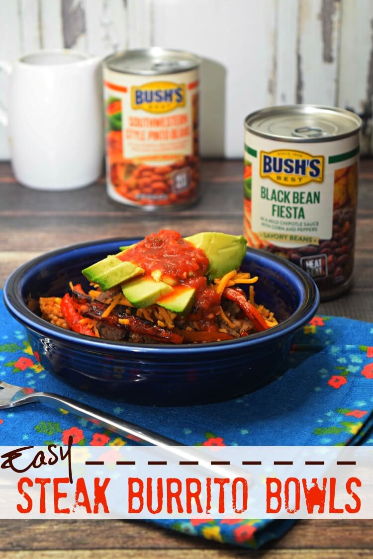 Easy Steak Burrito Bowls