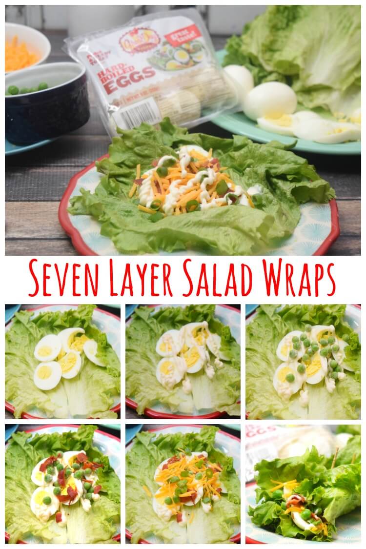 Seven Layer Salad Wraps