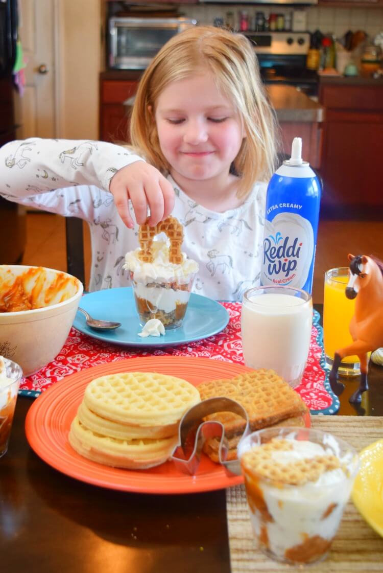 Top the parfait with a Waffle Horseshoe.