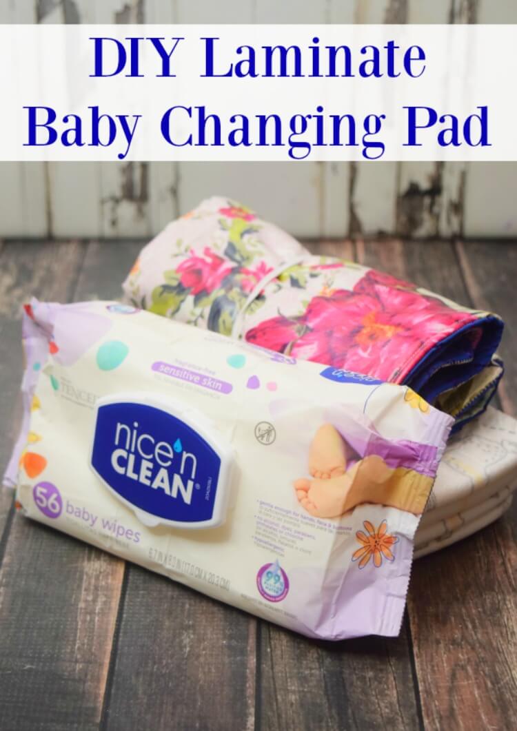 Nice ‘n CLEAN Baby Wipes and DIY Laminate Baby Changing Pad