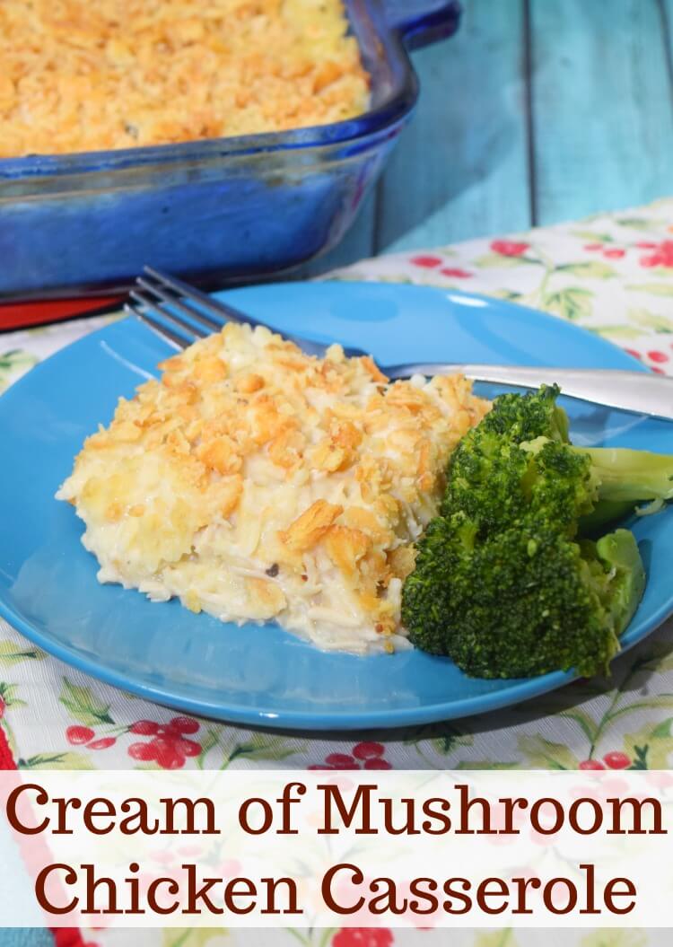 Do you need an easy casserole perfect for weeknight meals? Check out this Cream of Mushroom Chicken Casserole